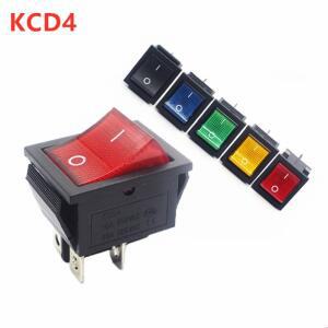 KCD4 로커 스위치 ON-OFF 2 4 핀 전원 스위치가 전기 장비 16A 250VAC 20A
