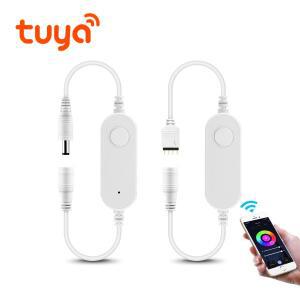 무선 Tuya Wifi 스위치 COB LED 라이트 스트립 용 12V 24V 컨트롤러 RGB 단색 CCT 스마트 라이프 Alexa Goo