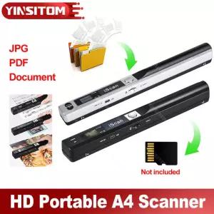 iScan01 휴대용 A4 문서 리더 스캐너 900DPI 계약서 책 사무실 비즈니스용 핸드헬드 모바일 JPG PDF 포맷