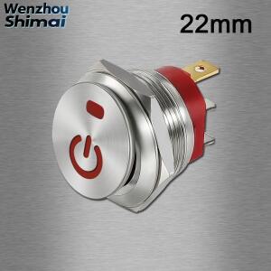 금속 로커 스위치 - 22mm 스테인레스 스틸 IP67 방수 조명 자동차 개조 해양 및 산업용으로 이상적