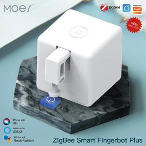 MOES ZigBee Tuya Fingerbot 버튼 푸셔  손가락 로봇 자동 음성 제어 스마트 라이프 앱 Alexa Google 홈과