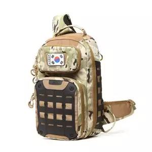 슬링백 여행 보조 가방 밀리터리 크로스 카모베이지 밀리터리크로스백 전술가방