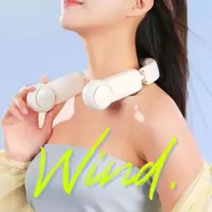 휴대용선풍기 MY 3세대 대용량 무선 냉각패드 넥밴드 선풍기 쿨링