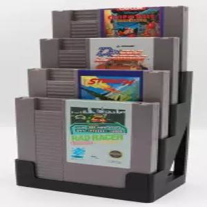NES 카트리지용 디스플레이 스탠드 타워 홀더 4게임 개최