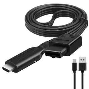 Wiistar N64에서 HDMI 변환기 어댑터 케이블 N64 m/32ft Nintendo 64에서 HD N64/Super SNES/NGC와 호환
