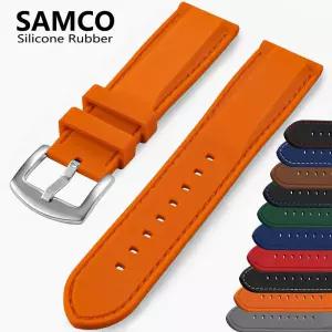 실리콘 20mm 시계 밴드 고무 스트랩 편안한 손목 소프트 교체