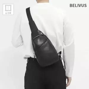 여행용크로스백 빌리버스 남자 슬링백 소가죽 웨이스트 가방 BBMS009