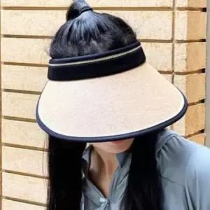 휴양지 여자선캡 말아쓰는 모자 바닷가