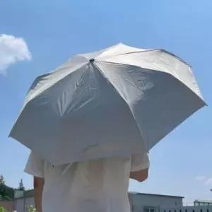 자동 차단 양우산 양산 암막 컬러 우산 UV 화이트 접이식 겸용