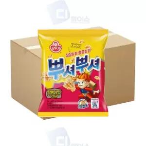 라면스낵 오뚜기 뿌셔뿌셔 떡볶이맛 48봉 라면과자 아이간식