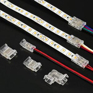SMD 크리스탈 조인트 2 3 4 5핀 LED 와이어 커넥터 무납땜 5mm 8mm 10mm 퀵 터미널 블록 스트립 라이트 연