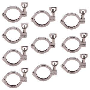 DERNORD 스테인리스 트라이 헤비 듀티 TC 304 싱글 클램프 스틸 FERRULE