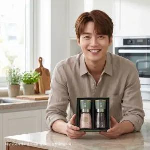 소금페퍼 담례품 2종세트선물 보험 판촉 핑크 솔트 히말라야 결혼식답 암염