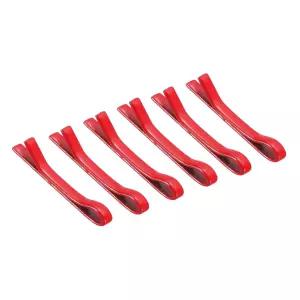 메카닉시 6Pcs 작은 인형 헤어핀 mm/043인치 레드 미니 메탈 헤어 클립 바비 핀 공예 용품 보우 DIY