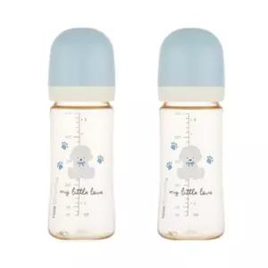 에디슨 아기 수유 젖병 젖꼭지 M 세트 250ml 블루 BNS