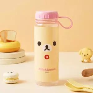 리락쿠마 핸들 물통 500ml(얼굴)-핑크