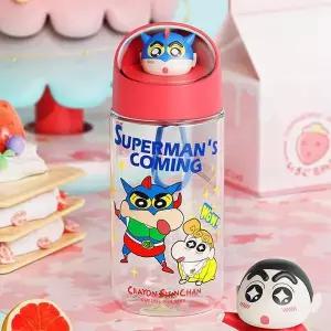 [RIZPICK]짱구 우주캡슐 트라이탄 물병 500ml-레드