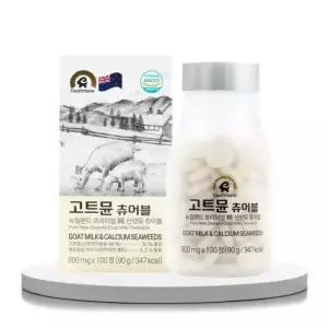 고트뮨 뉴질랜드 프리미엄 순 산양유 츄어블 900mgX100정 90g , 1통
