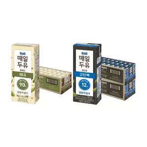 매일두유 99.9 190ml, 24개 + 검은콩 고단백 190ml, 24개