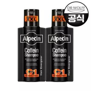 알페신 카페인 샴푸 c1 블랙 에디션 모발 및 두피 강화 375ml x2