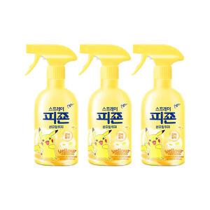 피죤 스프레이 섬유탈취제 옐로미모사 [포켓몬 에디션] 430ml, 3개