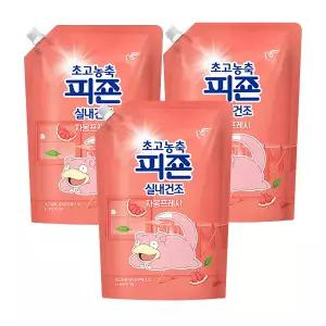 초고농축피죤 실내건조 자몽프레시 1.3L, 3개 [포켓몬에디션]