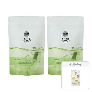 오설록 찬물녹차 20입, 2개 + 증정(그린티웨하스 100g, 1개)