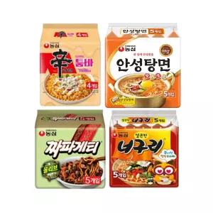 신툼안너짜 (신라면 툼바, 4입, 1개 + 안성탕면, 5입(멀티), 1개 + 짜파게티, 5입(멀티) , 1개 + 얼큰한너구리, 5입, 1개)
