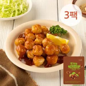 [소비기한 26.06.24] 닭가슴살 치킨팝콘 돈까스맛 100g 3팩