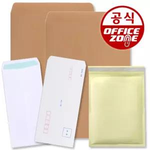 A4 우편 규격 서류봉투 100매 각대 행정 봉투 B5 B4 양면 단면 접착 이중 비닐 종이 돈 백색 무지