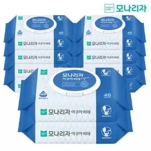모나리자 데이데이비쥬 아쿠아비데 물티슈 캡형 46매 10개