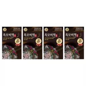 리엔 흑모비책골드 염색약 흑갈색, 90g, 4개
