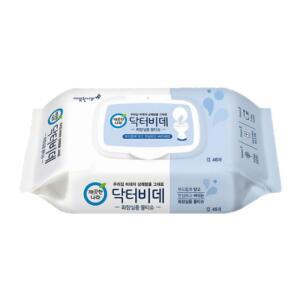 깨끗한나라 닥터비데 화장실용 물티슈 캡형 46매 1팩 (46매)