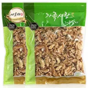 [가온애] 호두 (1/4태) 350g x2팩 / 캘리포니아호두 미국산호두 호두4분태 견과 견과류 간식류 건땅콩