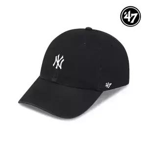 47브랜드 뉴욕 양키스 NY 스몰 로고 MLB 엠엘비 볼캡 야구 모자 블랙 B-BSRNR17GWS-BK