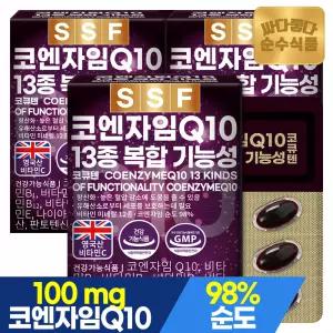 순수식품 코엔자임Q10 코큐텐 13종복합기능성 3개월분(90캡슐) 항산화 비오틴 아연 비타민B 판토텐산칼슘