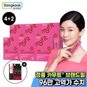 동국제약 마이핏 카무트 브랜드밀 함유 효소 골드 30포 6박스 + 홍삼스틱