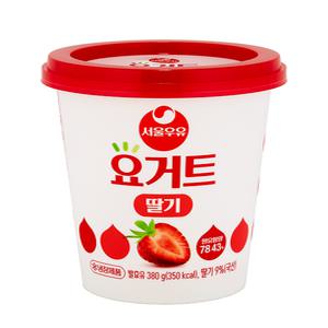 서울우유 요거트 딸기 380g 6개