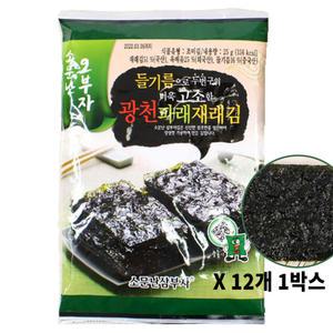 삼부자 소문난 광천파래재래김 25gX3봉 12개 1박스