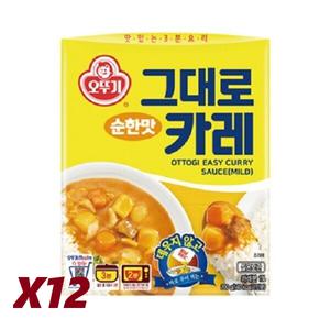 오뚜기 그대로카레 순한맛200g  x  12개 /