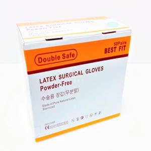 가주 더블세이프 멸균 수술용 라텍스 글러브 파우더프리