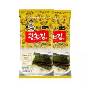 광천김 달인 미니 도시락김 240봉 /조미김/도시락김