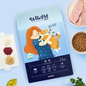 윌로펫 뉴트리탑 면역 1.2kg 소프트 강아지 사료