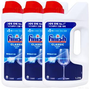 옥시레킷벤키저 피니시 식기세척기 전용세제 용기 1.2kg 3개