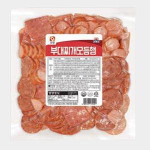 [얌얌마켓] 사조오양 부대찌개모듬햄 1kg(아이스박스 포함), 간편식사