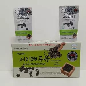 옥천푸드 서리태 두유 180ml 60개(3박스)/식사대용,서리태가 많이 들어간 걸쭉한 두유