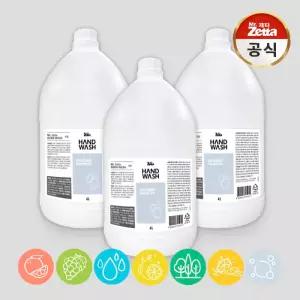 미스터제타 포밍 순 핸드워시 손세정제 4L 대용량 리필 3개 7가지향