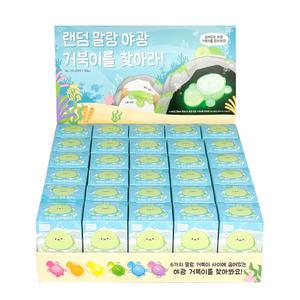 랜덤 말랑 야광 거북이를 찾아라 30개(박스) 말랑모찌 세트 스퀴시 뽑기