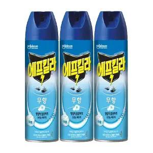 에프킬라 모기약 에어로졸 무향, 500ml, 3개