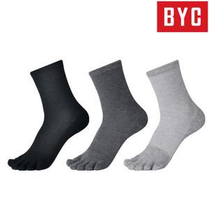BYC 남성용 여름 발가락 매쉬 발가락양말 중목 유색10매